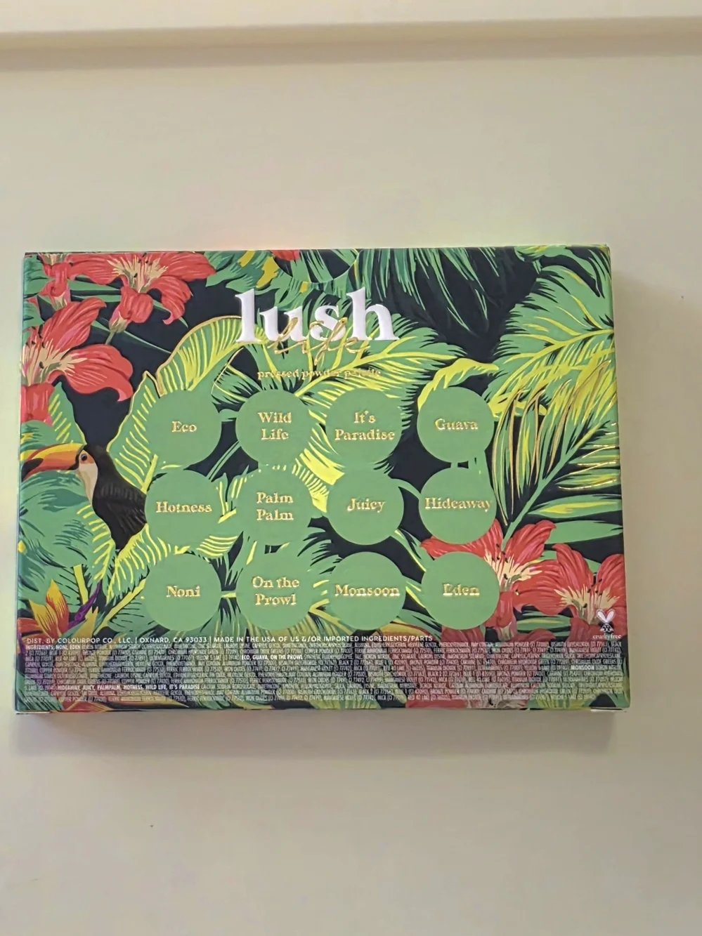 ColourPop Lush Life Eyeshadow Palette - Brand New In Box (BNIB) Limited Edition